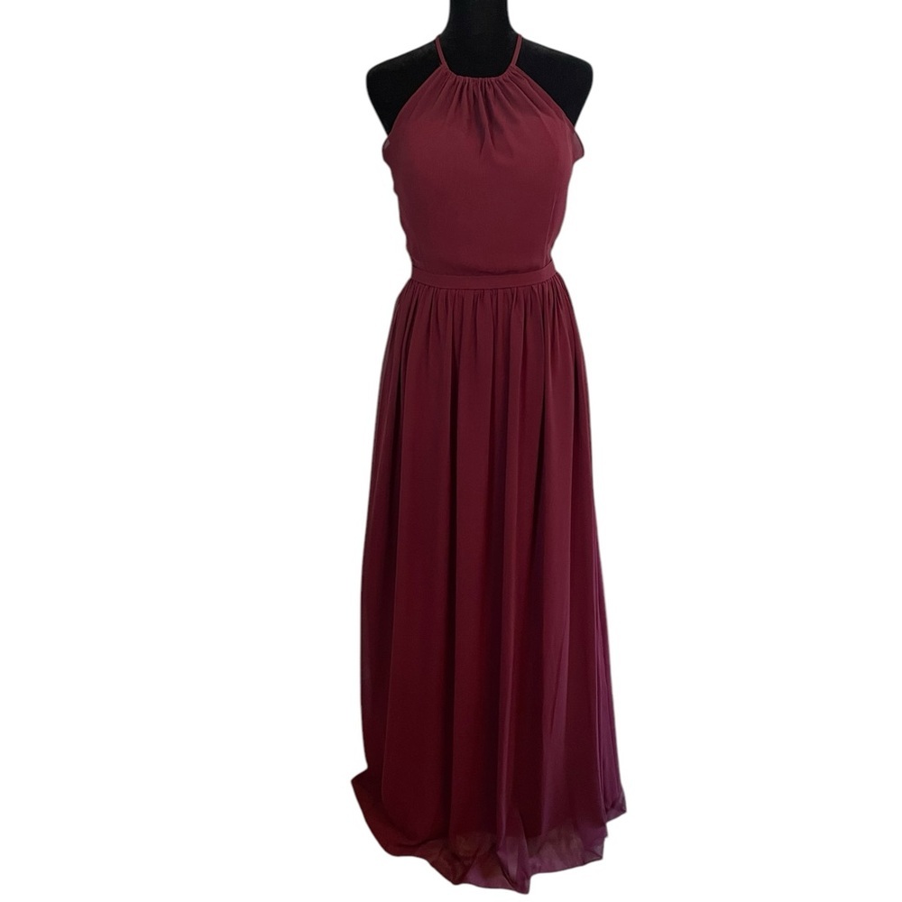 Bill Levkoff gown, cranberry‎ color, size 4